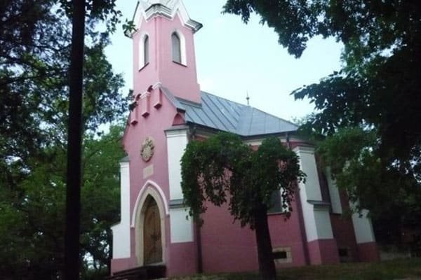 Red and blue chapel